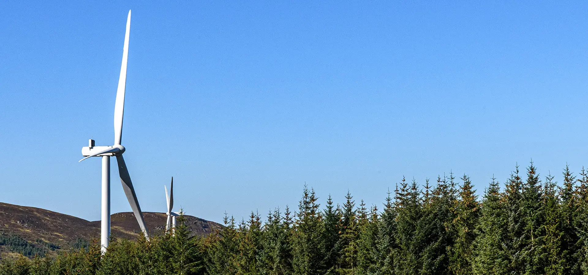 Parc éolien de Limekiln vue du ciel