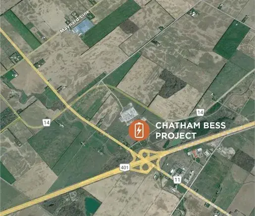 Chatham Storage Project Map