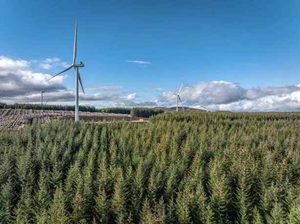 Limekiln Wind Farm in Scotland