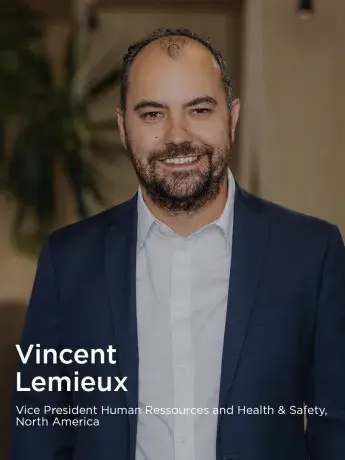 Vincent Lemieux Boralex VP HR Health and Safety