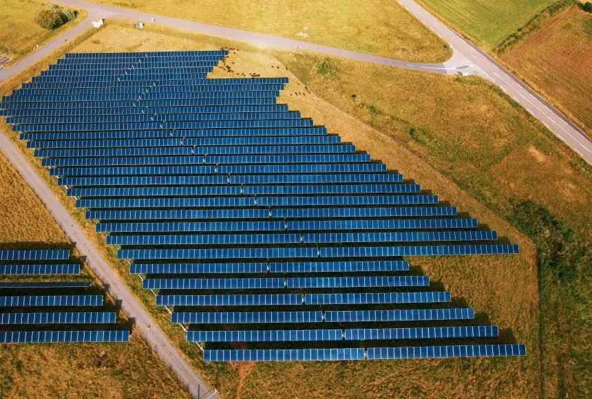 Parc solaire de la clé des Champs France
